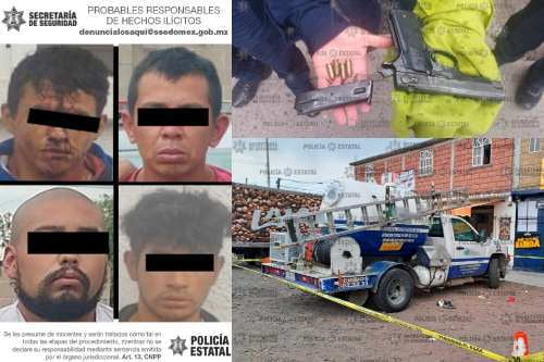 Detienen en Chapultepec, a 4 presuntos ladrones de una pipa de gas y echas de cabeza a sus cómplices